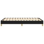 vidaXL Cadre de lit à ressorts noir 120x200 cm tissu