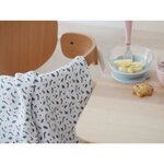 Boîte 2 langes 120 cm - vieux rose / campagne florale