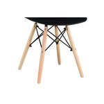 Trécy : Lot de 2 chaises noires en bois