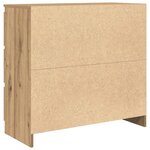 vidaXL Buffet chêne artisanal 80x35x76 cm bois d'ingénierie