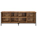 vidaXL Cabinet à chaussures avec étagère Bois Ancien 131 x 35 x 50 cm