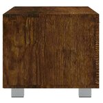 vidaXL Meuble TV Chêne fumé 120x40 5x35 cm Bois d'ingénierie