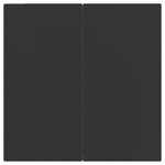 vidaXL Ensemble à manger de jardin avec coussins 3 Pièces Noir