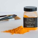 Pigment pour création de peinture - pot 150 g - jaune de cadmium foncé véritable