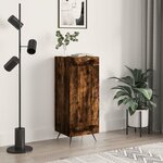 vidaXL Buffet Chêne fumé 34 5x34x90 cm Bois d'ingénierie