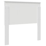 vidaXL Tête de lit avec tête de lit Blanc 100 cm Bois d'ingénierie