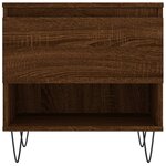 vidaXL Table basse chêne marron 50x46x50 cm bois d'ingénierie