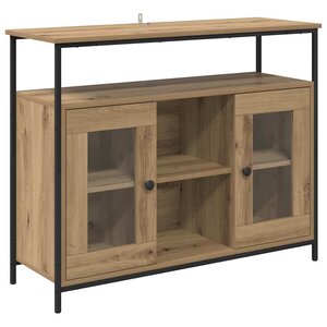 vidaXL Buffet Chêne artisanal 100 x 35 x 80 cm Bois d'ingénierie