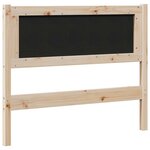 vidaXL Tête de lit capitonnée Gris clair 100 cm Pin massif