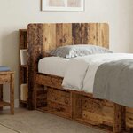 vidaXL Cabinet de Tête de Lit Bois ancien Bois d'ingénierie