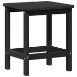 vidaXL Table d'appoint Noir 38 x 38 x 46 cm Polyéthylène