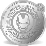 Pièce de monnaie en argent g 31.1 (1 oz) millésime marvel pamp iron man