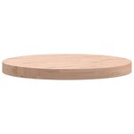vidaXL Dessus de table Ø50x4 cm rond bois massif de hêtre