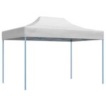vidaXL Tente de réception pliable professionnelle 280x410x315 cm Acier Blanc