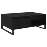 vidaXL Table basse Chêne noir 90 x 60 x 35 cm Bois d'ingénierie