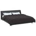 vidaXL Duvet d'été simple Matelassé Anthracite 220 x 240 cm Microfibre