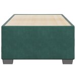 vidaXL Cadre de lit Vert foncé 90x190 cm Velours