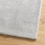 vidaXL Tapis HUARTE à poils courts doux et lavable gris 120x120 cm