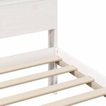 vidaXL Cadre de lit Blanc 120 x 190 cm Bois massif en pin