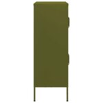 vidaXL Armoire de rangement Vert olive 80x35x101 5 cm Acier