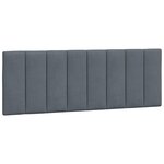 vidaXL Cadre de lit avec tête de lit Gris foncé 120x200 cm Velours