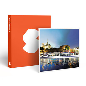 SMARTBOX - Coffret Cadeau Croisière gourmande d’1h45 sur la Seine avec dîner Menu 3 plats sur le Paris en Scène -  Gastronomie