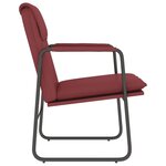 vidaXL Chaise longue Rouge bordeaux 55x64x80 cm Similicuir