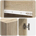 vidaXL Ensemble de Meubles 2 Pièces 66 x 34 5 x 95 cm Bois d'ingénierie
