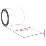 vidaXL Rouleau de rideau en bande PVC 1 6 mm x 200 mm 25 m