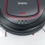 SEVERIN RB7025 Aspirateur robot, Batterie Lithium 12,8V, 90 min. d'autonomie, 100 m2 env., Silencieux : 65 dB, Slim : 7 cm de haut