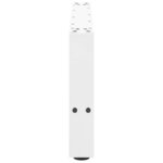 vidaXL Pieds de table basse Blanc 2 pièces 70 x (30-31) cm Acier