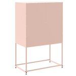vidaXL Buffet haut rose 68 5x38 5x107 cm acier
