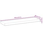 vidaXL Étagères flottantes 3 Pièces 80x20x4 cm acacia massif à l'huile