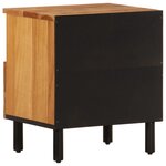 vidaXL Table de chevet 40x33x46 cm Bois d'acacia massif