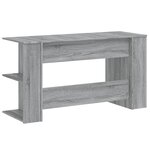vidaXL Bureau sonoma gris 140x50x75 cm bois d'ingénierie