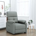 vidaXL Fauteuil Gris foncé Tissu