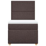 vidaXL Sommier à lattes de lit avec matelas Marron foncé 80x200 cm