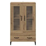 vidaXL Haut Armoire avec tiroir Chêne artisanal 70 x 31 x 115 cm