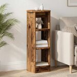 vidaXL Meuble d'appoint Bois ancien 40 x 40 x 100 cm Bois d’ingénierie