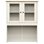 vidaXL Buffet haut VIGO blanc 80x40x176 cm bois massif de pin