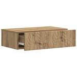 vidaXL Table d'appoint murale 59 x 34 5 x 17 cm Bois d'ingénierie