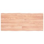 vidaXL Dessus de table bois massif traité bordure assortie