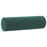 vidaXL Ensemble de canapés 2 Pièces avec coussins vert foncé velours
