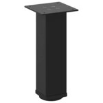 vidaXL Pieds de table basse 4 pièces Noir 30-32 cm Acier