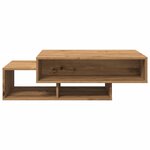 vidaXL Table basse chêne artisanal 105x55x32 cm bois d'ingénierie