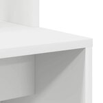 vidaXL Bureau Blanc 78.5 x 37 x 154.5 cm Bois d'ingénierie