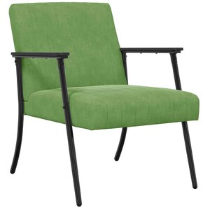 vidaXL fauteuil Vert clair 59 x 75 x 78 cm Velours