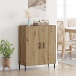 vidaXL Buffet Chêne artisanal 69 5 x 34 x 90 cm Bois d'ingénierie