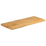 vidaXL Dessus de table 100x40x2 5 cm bord vivant bois massif manguier