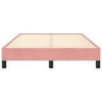 vidaXL Cadre de lit sans matelas rose 120x190 cm velours